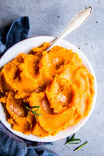 Honey Butter Mashed Sweet Potatoes | THM E - The Wholesome Recipe Box