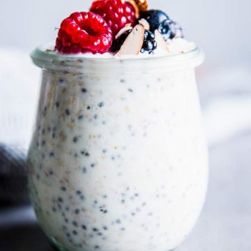 Easy Overnight Oats | THM E, Low Fat, Gluten Free