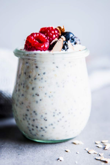 Easy Overnight Oats | THM E, Low Fat, Gluten Free