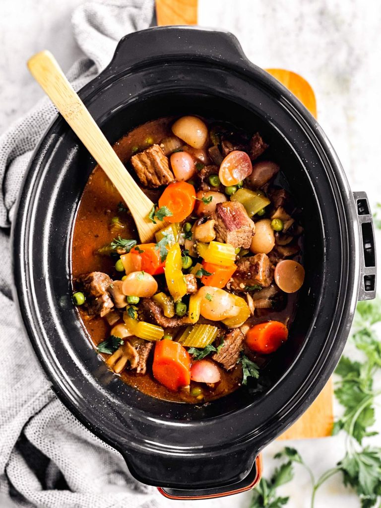 Keto Beef Stew (Slow Cooker or Oven) Recipe - THM S, Keto, Low Carb