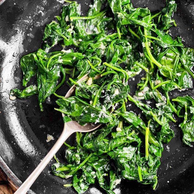 The Best Sautéed Spinach Recipe - THM:S, Keto, Low Carb Friendly