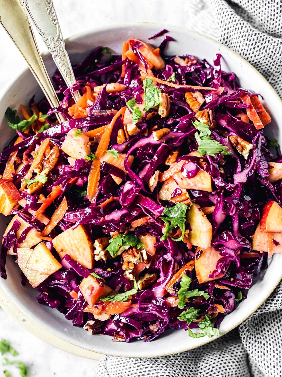 Red Cabbage Salad Recipe - The Wholesome Recipe Box